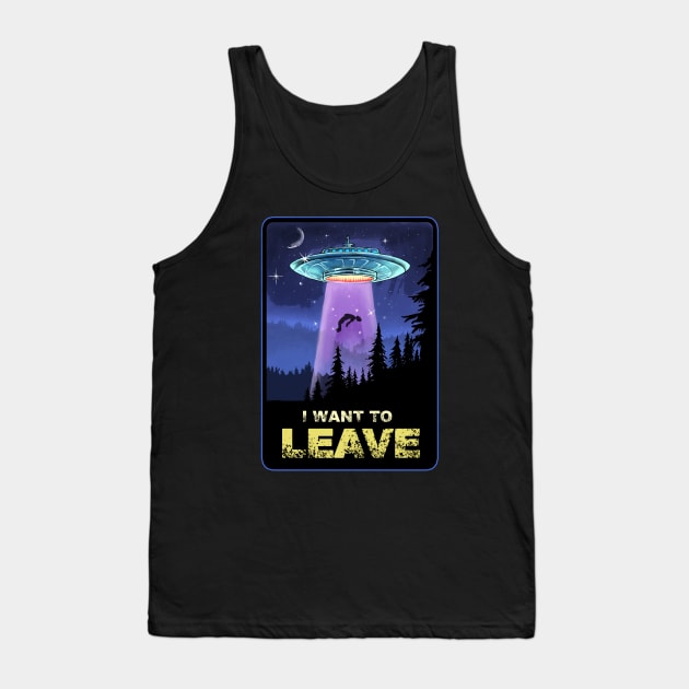 I WANT TO LEAVE Tank Top by AMOS_STUDIO